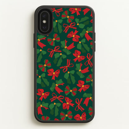 Green And Red Pattern  - Christmas Patterns Phone Case for iPhone XS Max