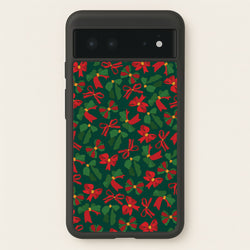 Green And Red Pattern  - Christmas Patterns Phone Case for Google Pixel 6