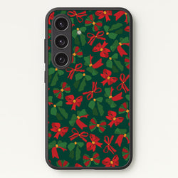 Green And Red Pattern  - Christmas Patterns Phone Case for Galaxy S25
