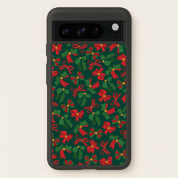 Green And Red Pattern  - Christmas Patterns Phone Case for Google Pixel 8 Pro