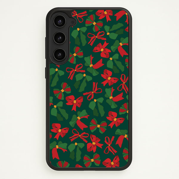 Green And Red Pattern  - Christmas Patterns Phone Case for Galaxy S23