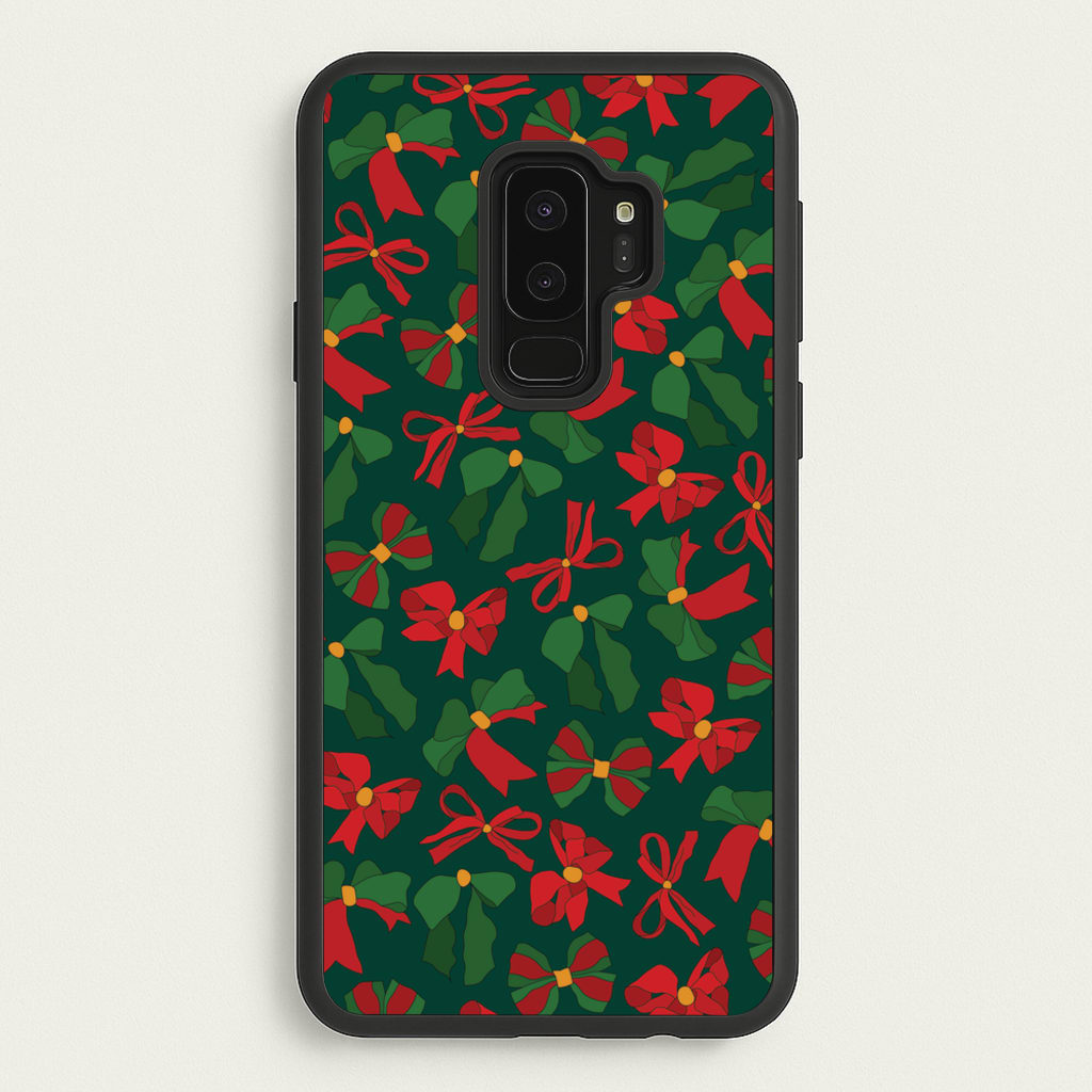Green And Red Pattern  - Christmas Patterns Phone Case for Galaxy S9 Plus