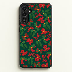 Green And Red Pattern  - Christmas Patterns Phone Case for Galaxy A34