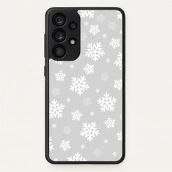 Grey Snowflake Pattern  - Christmas Patterns Phone Case for Galaxy A33