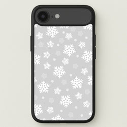 Grey Snowflake Pattern Phone Case for iPhone 17 Air