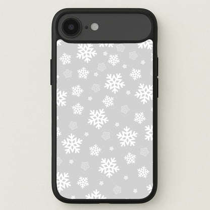 Grey Snowflake Pattern Phone Case for iPhone 17 Air