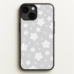 Grey Snowflake Pattern  - Christmas Patterns Phone Case for iPhone 13