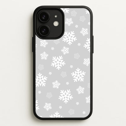 Grey Snowflake Pattern  - Christmas Patterns Phone Case for iPhone 11
