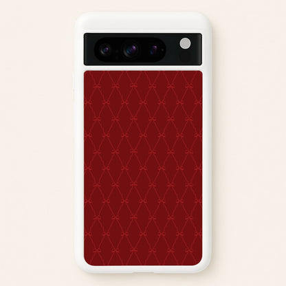 Red Bow Pattern  - Christmas Patterns Phone Case for Google Pixel 8 Pro