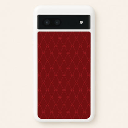 Red Bow Pattern  - Christmas Patterns Phone Case for Google Pixel 6a