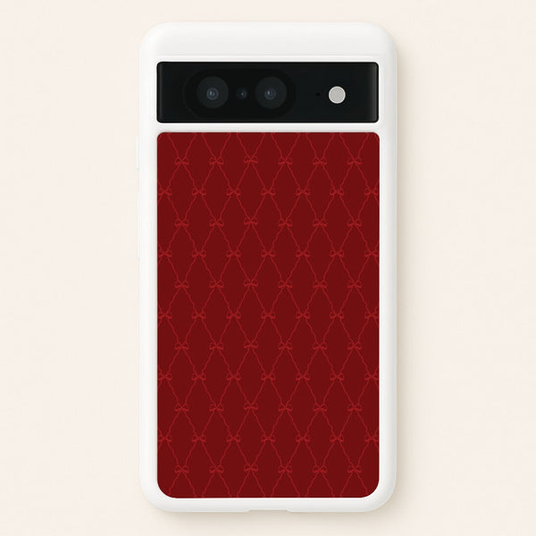Red Bow Pattern  - Christmas Patterns Phone Case for Google Pixel 8