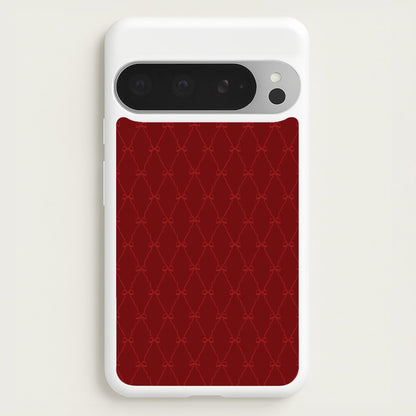 Red Bow Pattern  - Christmas Patterns Phone Case for Google Pixel 9 Pro XL