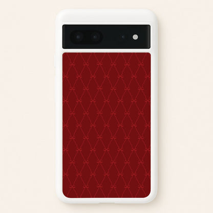 Red Bow Pattern  - Christmas Patterns Phone Case for Google Pixel 7