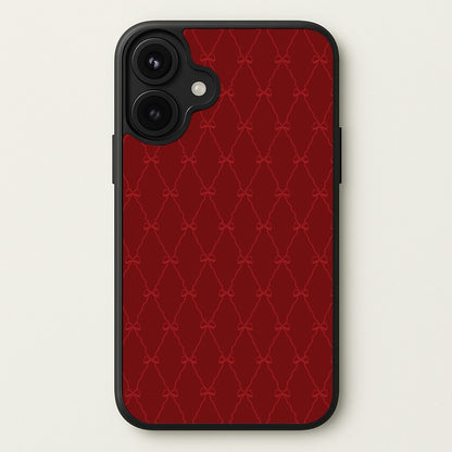 Red Bow Pattern Phone Case for iPhone 17