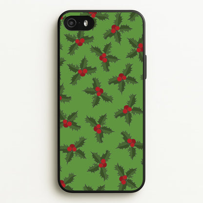 Holly Pattern  - Christmas Patterns Phone Case for iPhone 5 / 5s / SE 2016