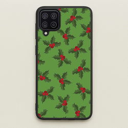 Holly Pattern  - Christmas Patterns Phone Case for Galaxy A12