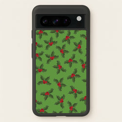 Holly Pattern  - Christmas Patterns Phone Case for Google Pixel 8 Pro