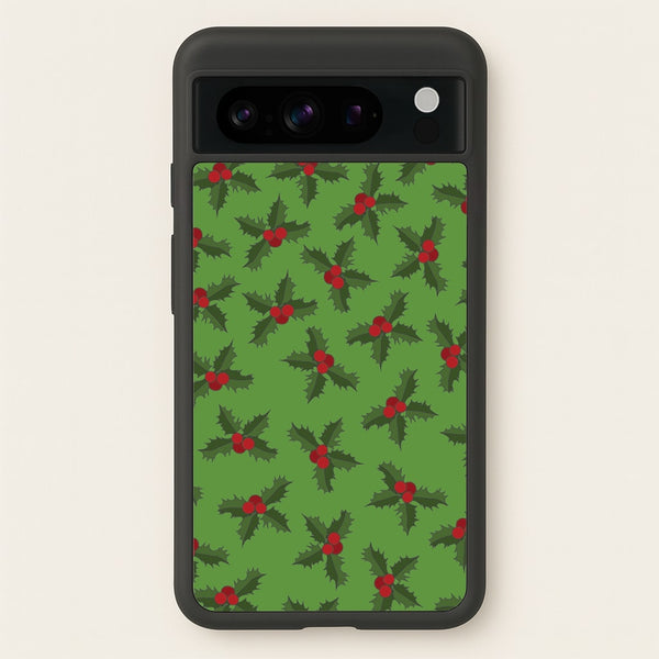 Holly Pattern  - Christmas Patterns Phone Case for Google Pixel 8 Pro
