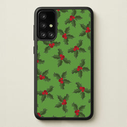 Holly Pattern  - Christmas Patterns Phone Case for Galaxy A71