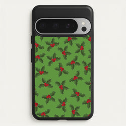 Holly Pattern  - Christmas Patterns Phone Case for Google Pixel 9 Pro XL