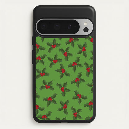 Holly Pattern  - Christmas Patterns Phone Case for Google Pixel 9 Pro XL