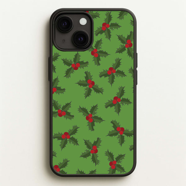 Holly Pattern  - Christmas Patterns Phone Case for iPhone 13 Mini