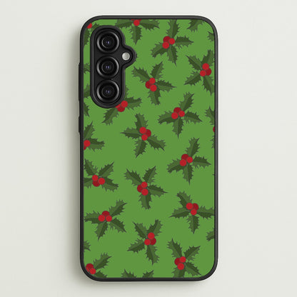 Holly Pattern  - Christmas Patterns Phone Case for Galaxy A14