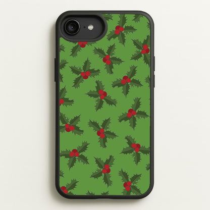 Holly Pattern  - Christmas Patterns Phone Case for iPhone 6 Plus / 7 Plus / 8 Plus