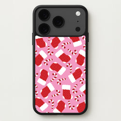 Pink Stocking Pattern Phone Case for iPhone 17 Pro Max