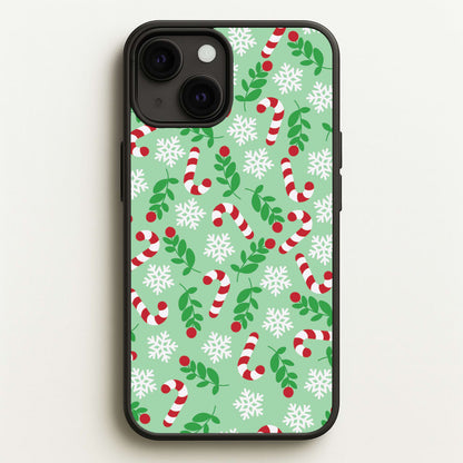 Snow Green Pattern  - Christmas Patterns Phone Case for iPhone 13