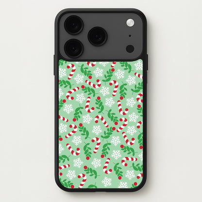 Snow Green Pattern Phone Case for iPhone 17 Pro Max