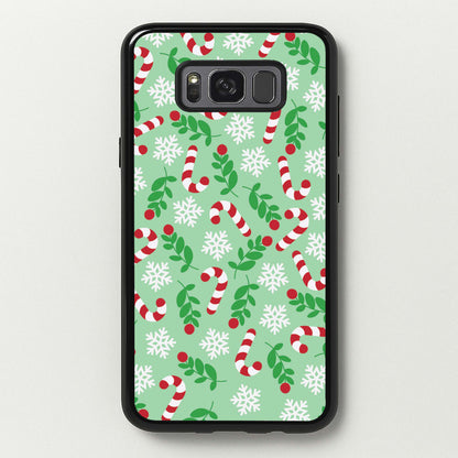 Snow Green Pattern  - Christmas Patterns Phone Case for Galaxy S8 Plus