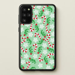 Snow Green Pattern  - Christmas Patterns Phone Case for Galaxy S20 Plus