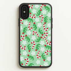 Snow Green Pattern  - Christmas Patterns Phone Case for iPhone XS Max