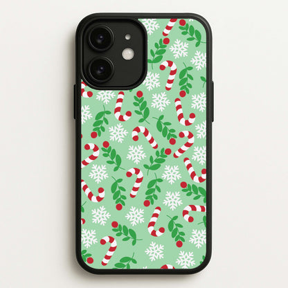 Snow Green Pattern  - Christmas Patterns Phone Case for iPhone 11