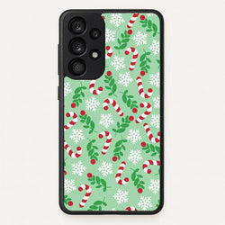 Snow Green Pattern  - Christmas Patterns Phone Case for Galaxy A33