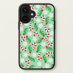 Snow Green Pattern Phone Case for iPhone 17