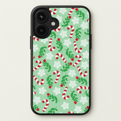 Snow Green Pattern Phone Case for iPhone 17