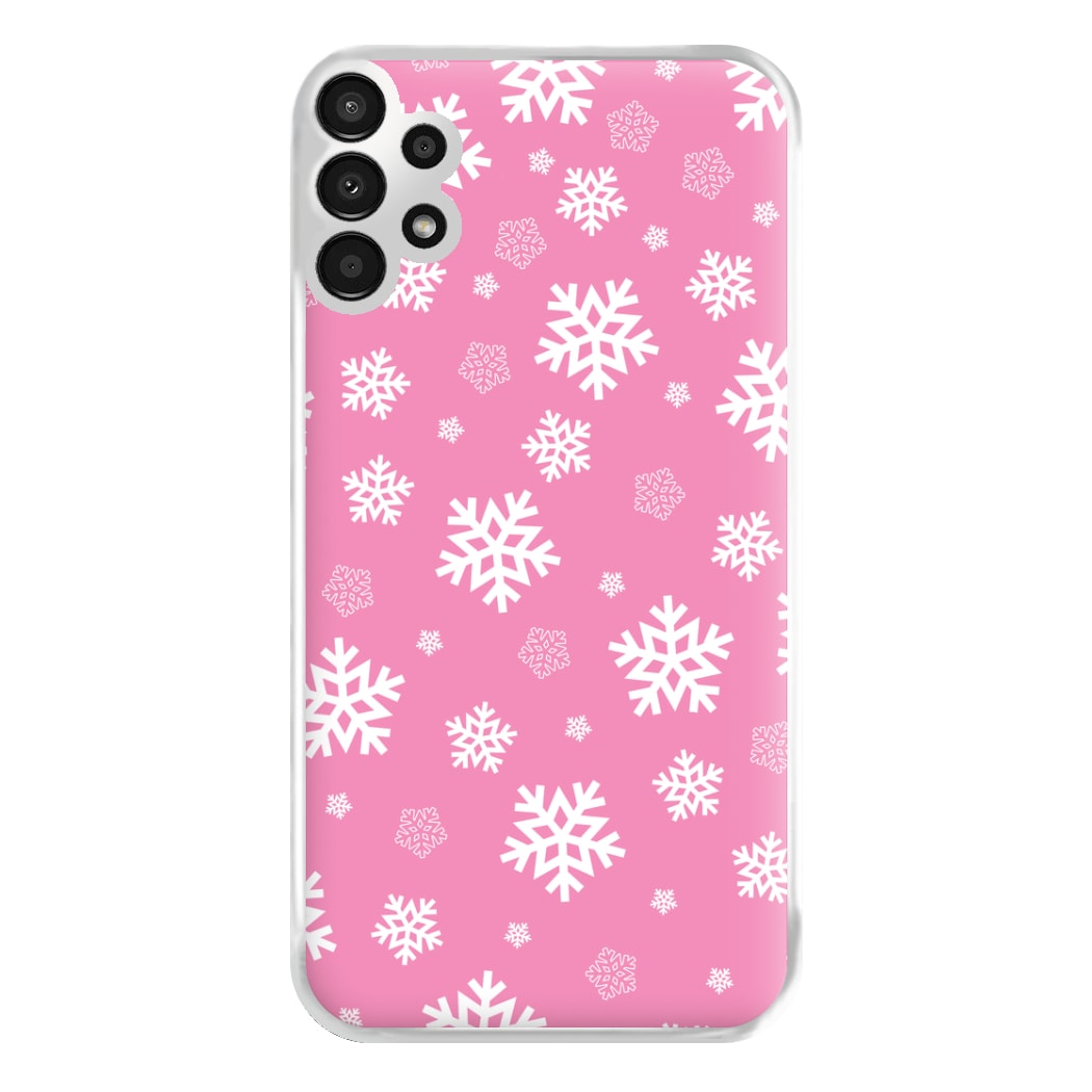 Snow Pink Pattern Phone Case for Galaxy A13