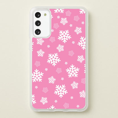 Snow Pink Pattern  - Christmas Patterns Phone Case for Galaxy S20FE