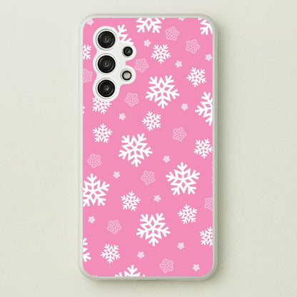 Snow Pink Pattern  - Christmas Patterns Phone Case for Galaxy A13