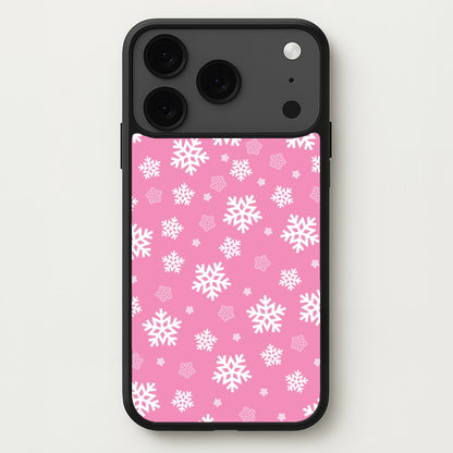 Snow Pink Pattern Phone Case for iPhone 17 Pro