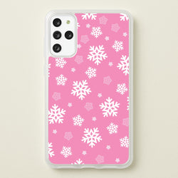 Snow Pink Pattern  - Christmas Patterns Phone Case for Galaxy S20 Plus