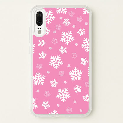Snow Pink Pattern  - Christmas Patterns Phone Case for Huawei P20