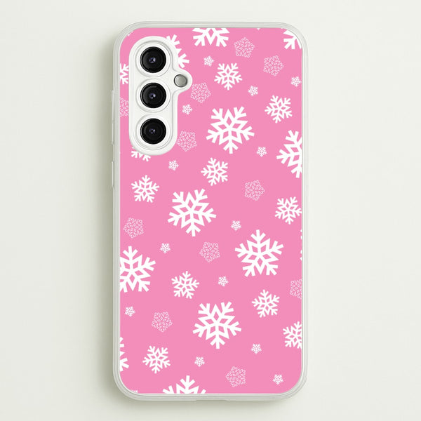 Snow Pink Pattern  - Christmas Patterns Phone Case for Galaxy A14
