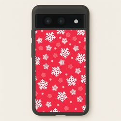 Red Snow Pattern  - Christmas Patterns Phone Case for Google Pixel 8a