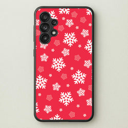 Red Snow Pattern  - Christmas Patterns Phone Case for Galaxy A13