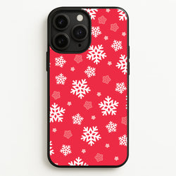 Red Snow Pattern  - Christmas Patterns Phone Case for iPhone 11 Pro
