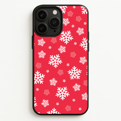 Red Snow Pattern  - Christmas Patterns Phone Case for iPhone 11 Pro