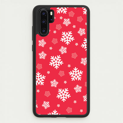 Red Snow Pattern  - Christmas Patterns Phone Case for Huawei P30 Pro